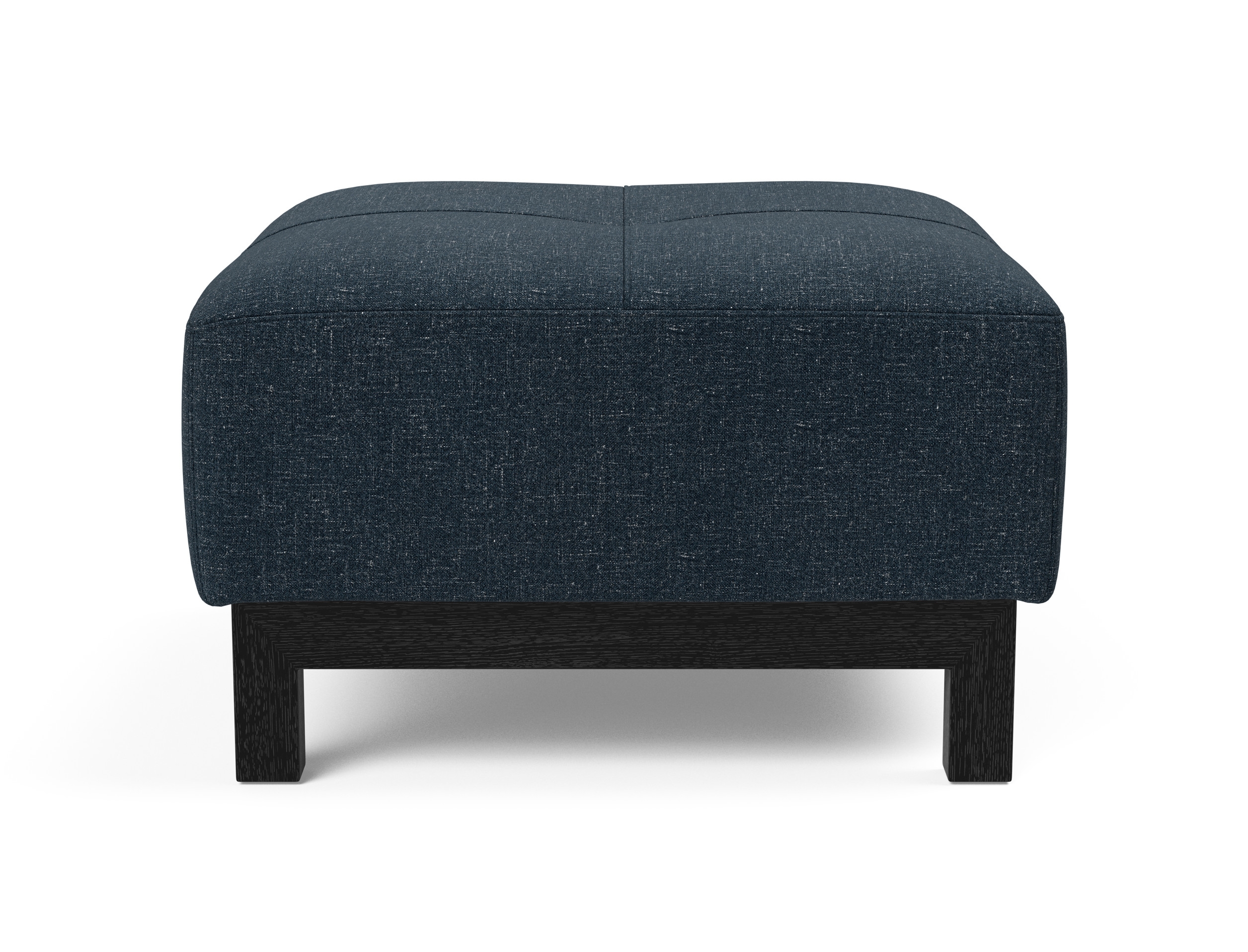 Deluxe Excess Fabric Ottoman w/Wood Legs