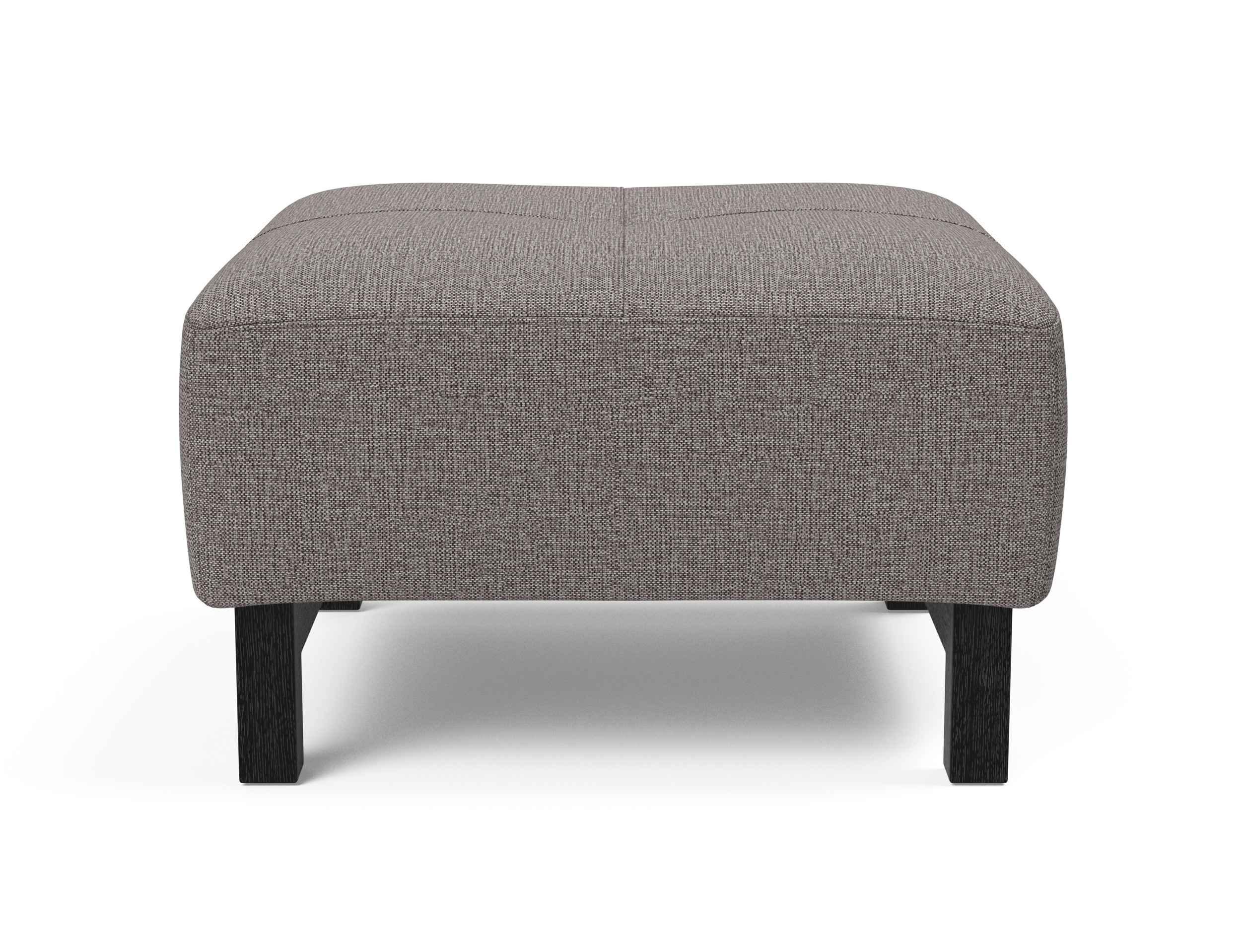 Deluxe Excess Fabric Ottoman w/Wood Legs