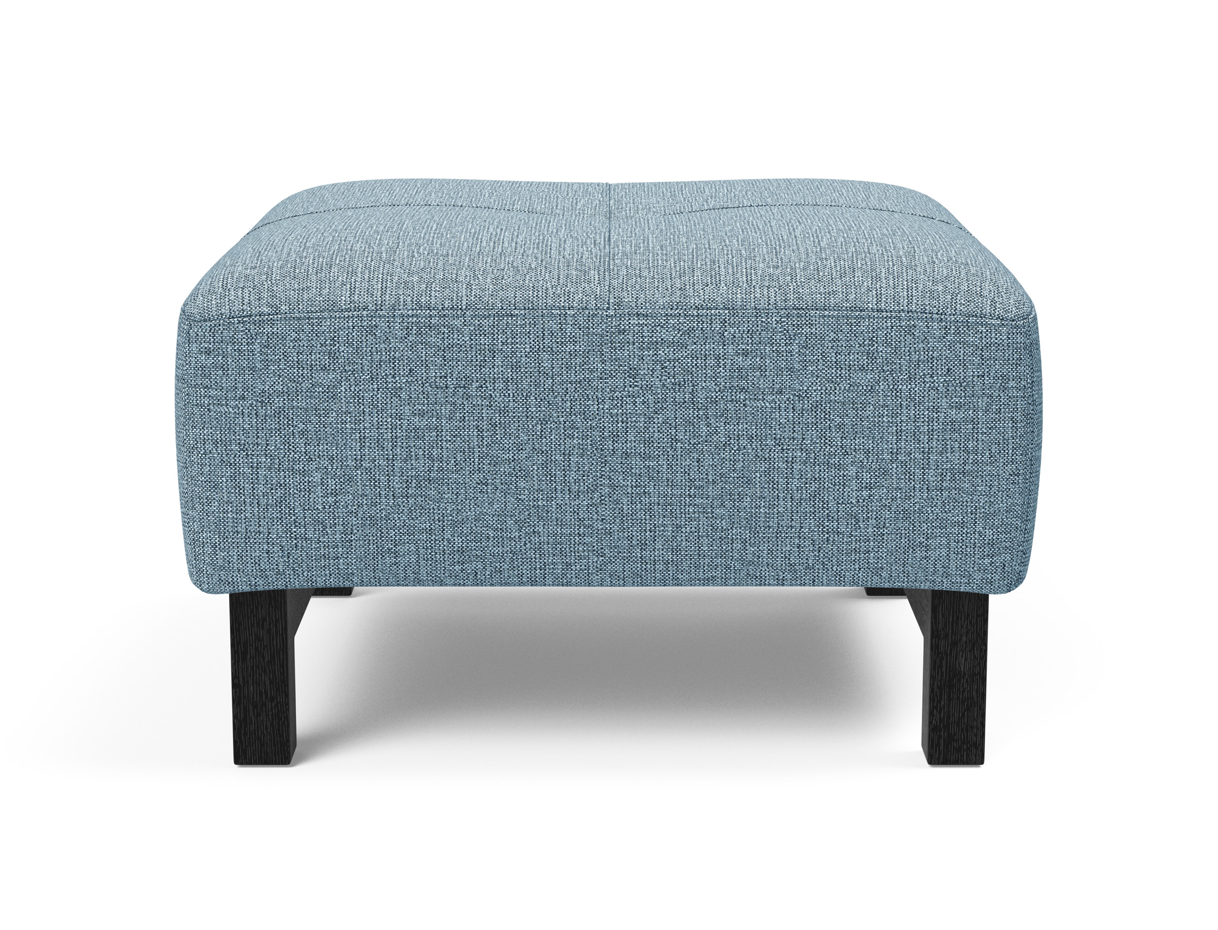 Deluxe Excess Fabric Ottoman w/Wood Legs