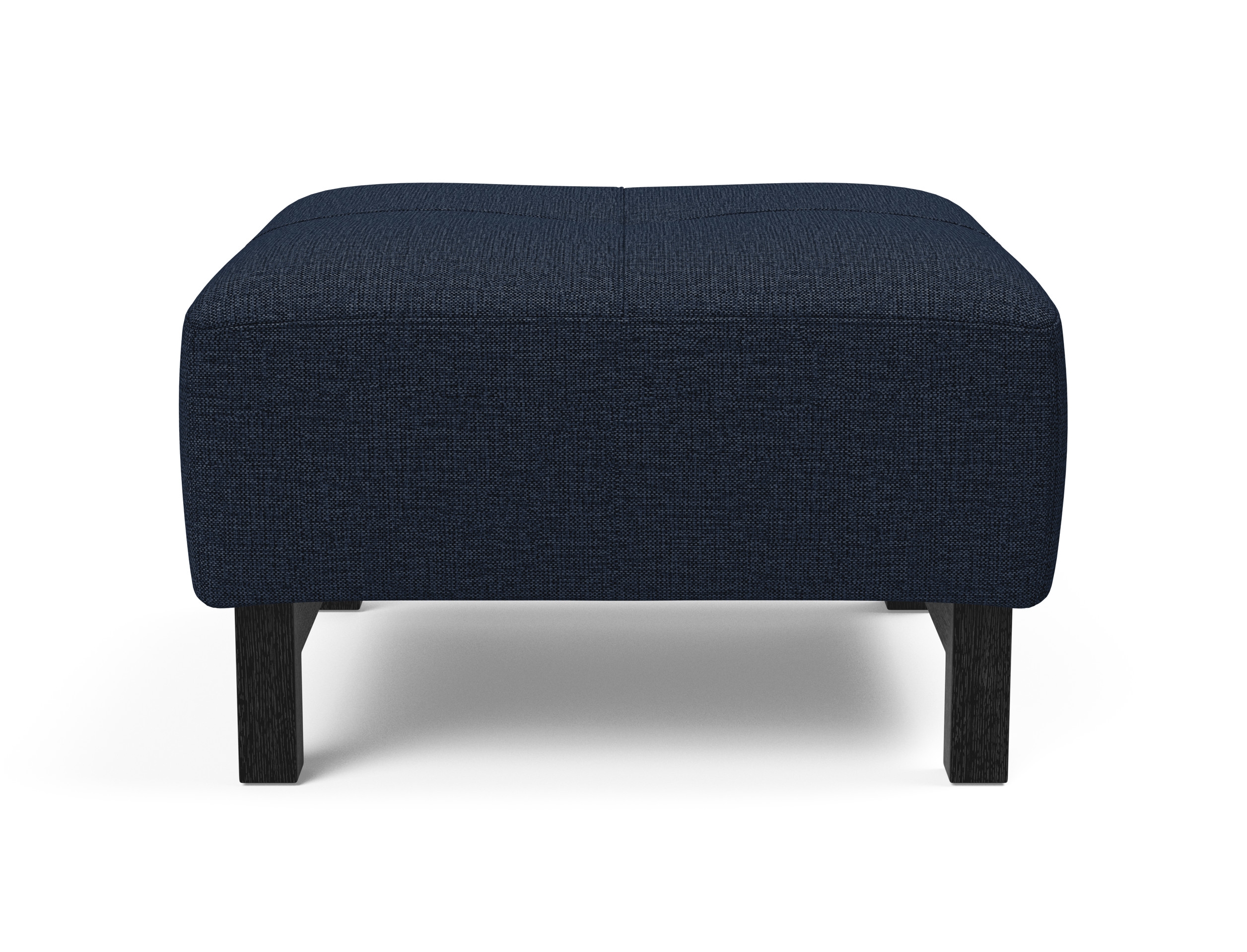 Deluxe Excess Fabric Ottoman w/Wood Legs