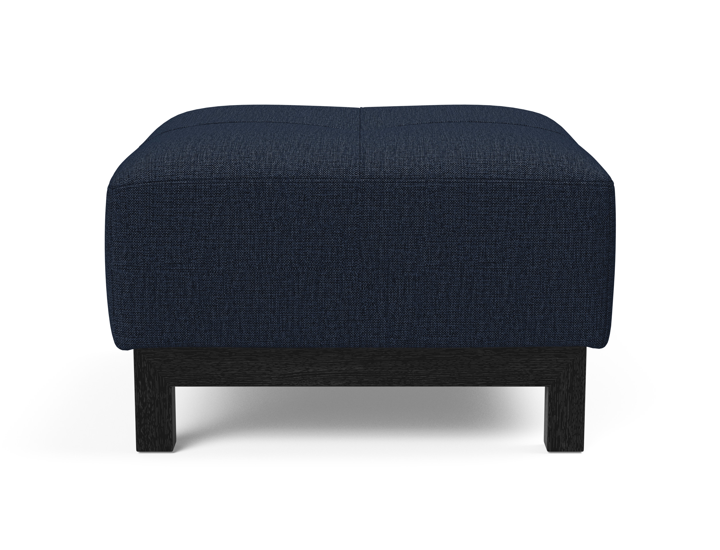 Deluxe Excess Fabric Ottoman w/Wood Legs