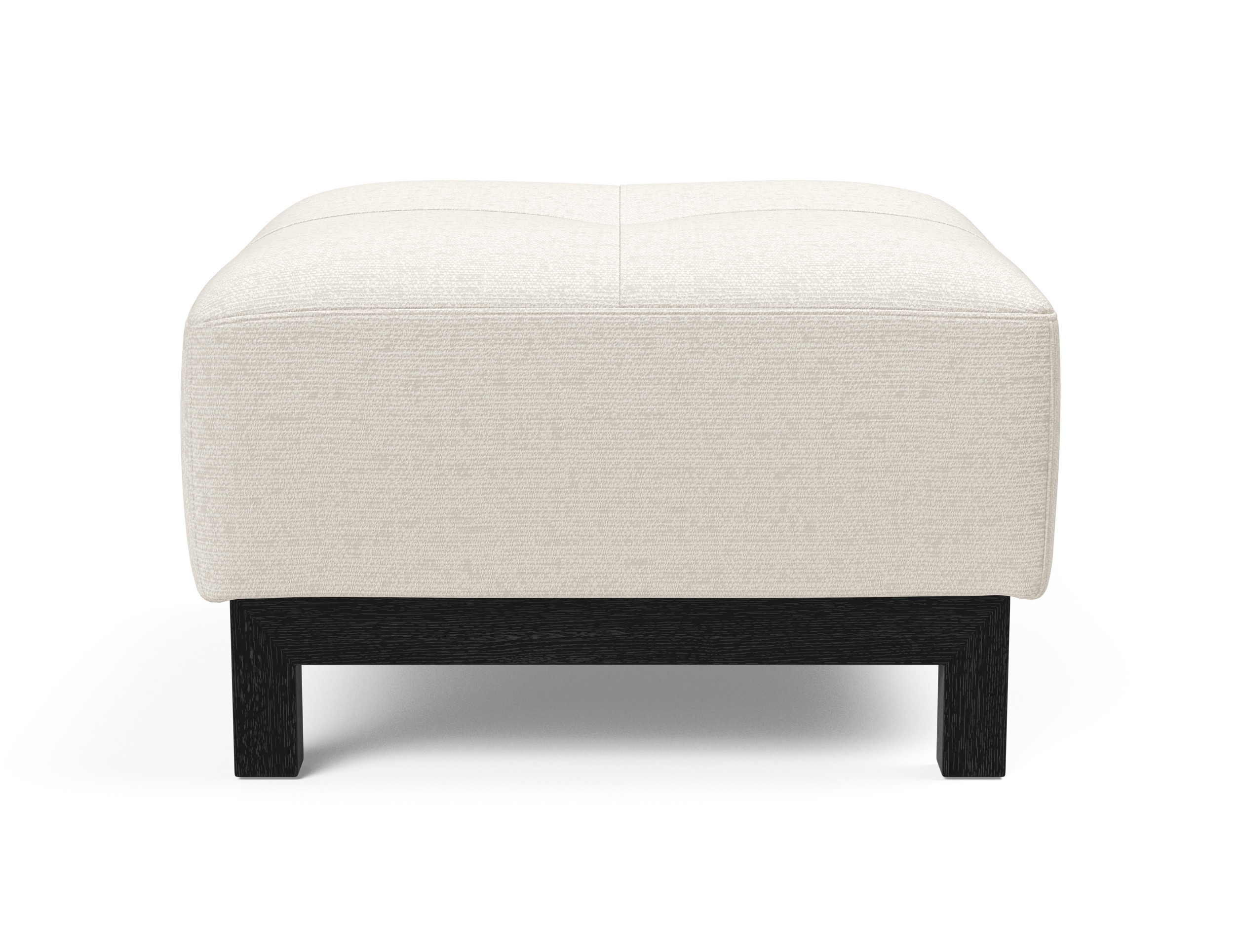 Deluxe Excess Fabric Ottoman w/Wood Legs