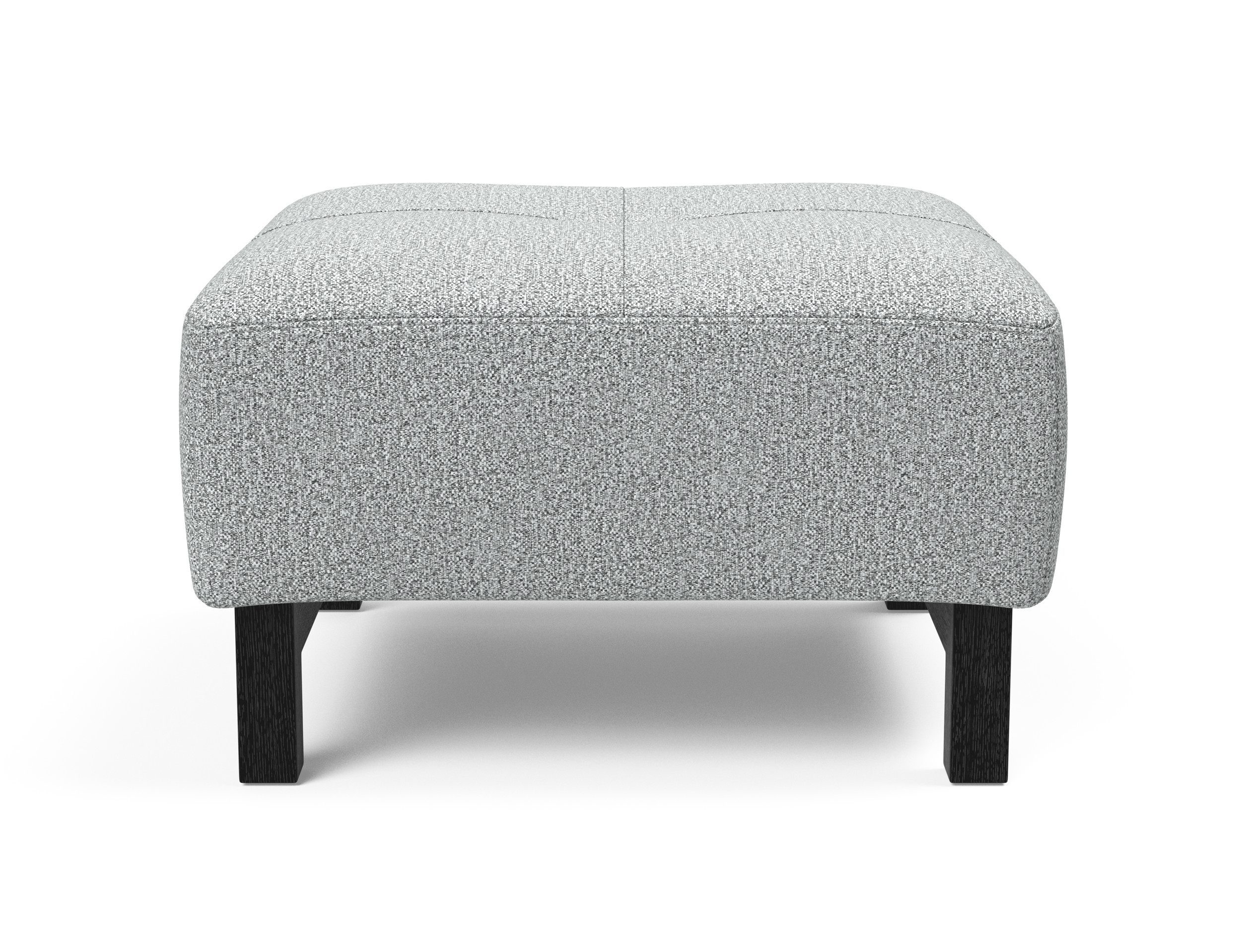 Deluxe Excess Fabric Ottoman w/Wood Legs