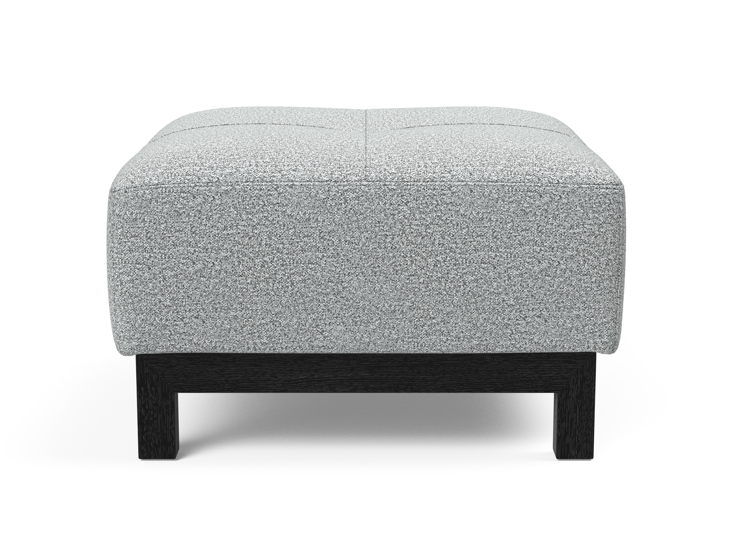 Deluxe Excess Fabric Ottoman w/Wood Legs