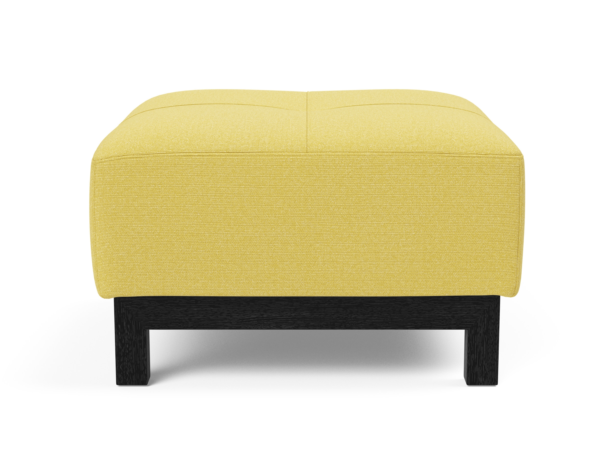 Deluxe Excess Fabric Ottoman w/Wood Legs