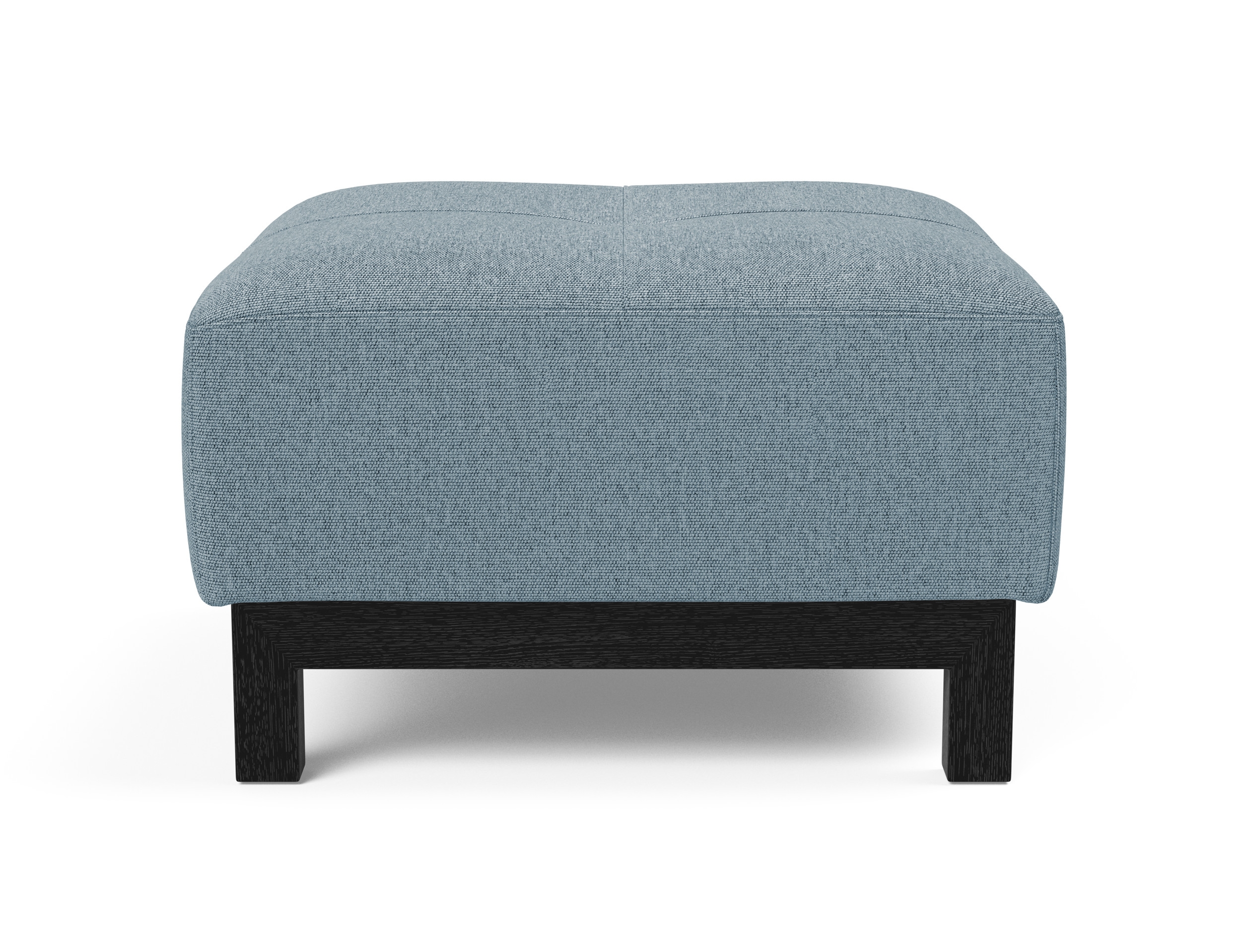 Deluxe Excess Fabric Ottoman w/Wood Legs