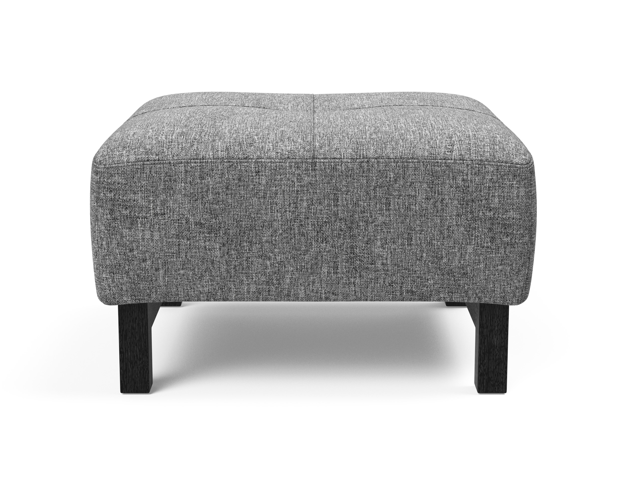 Deluxe Excess Fabric Ottoman w/Wood Legs