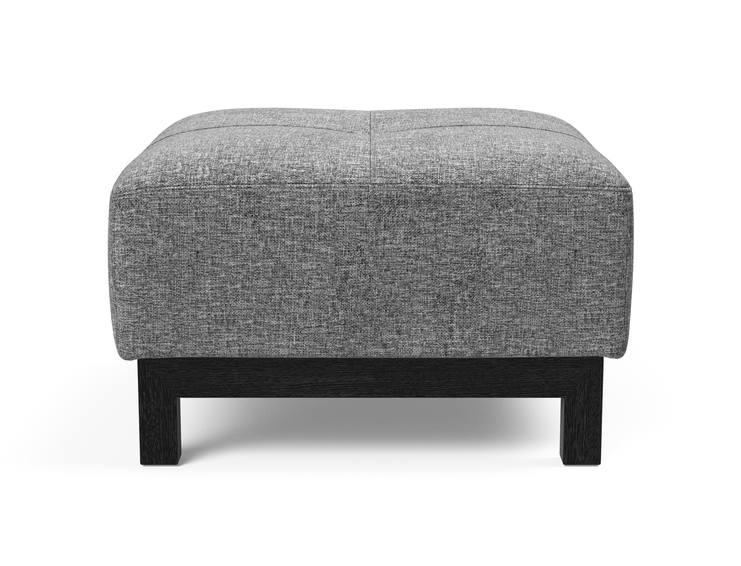 Deluxe Excess Fabric Ottoman w/Wood Legs