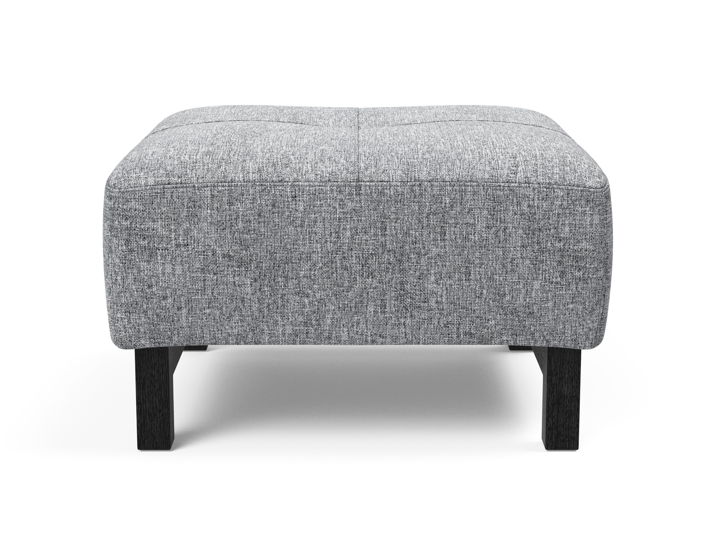 Deluxe Excess Fabric Ottoman w/Wood Legs