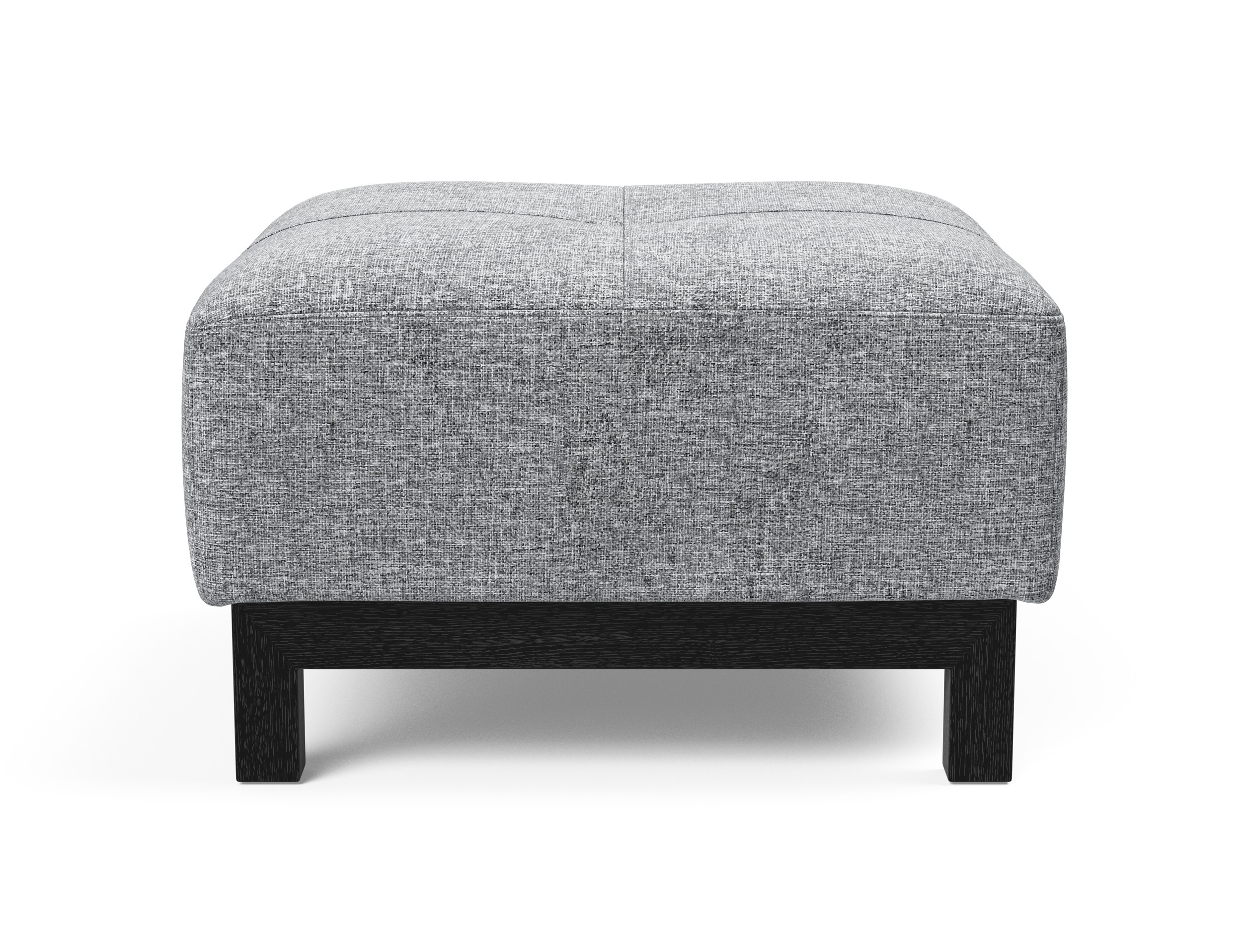 Deluxe Excess Fabric Ottoman w/Wood Legs