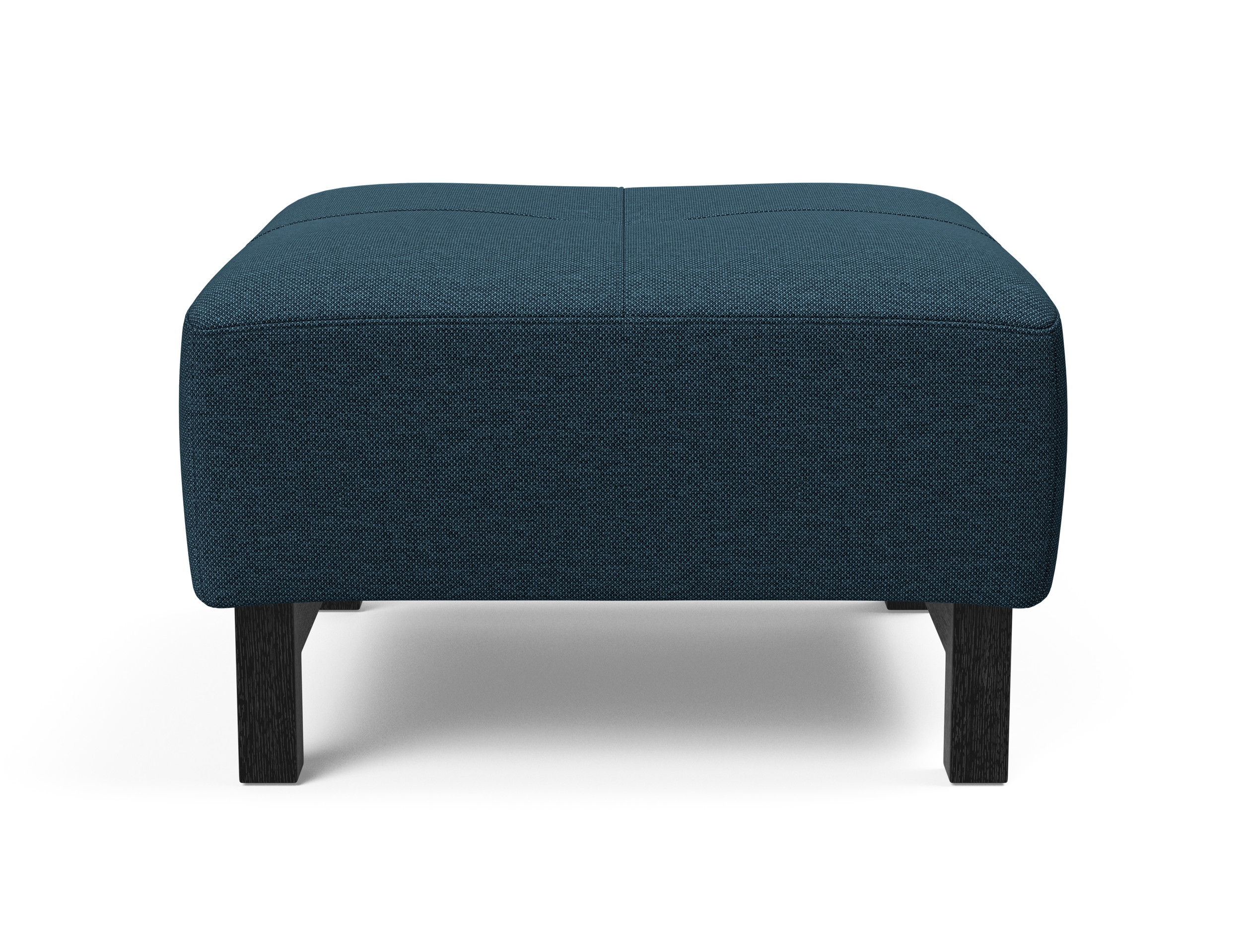 Deluxe Excess Fabric Ottoman w/Wood Legs