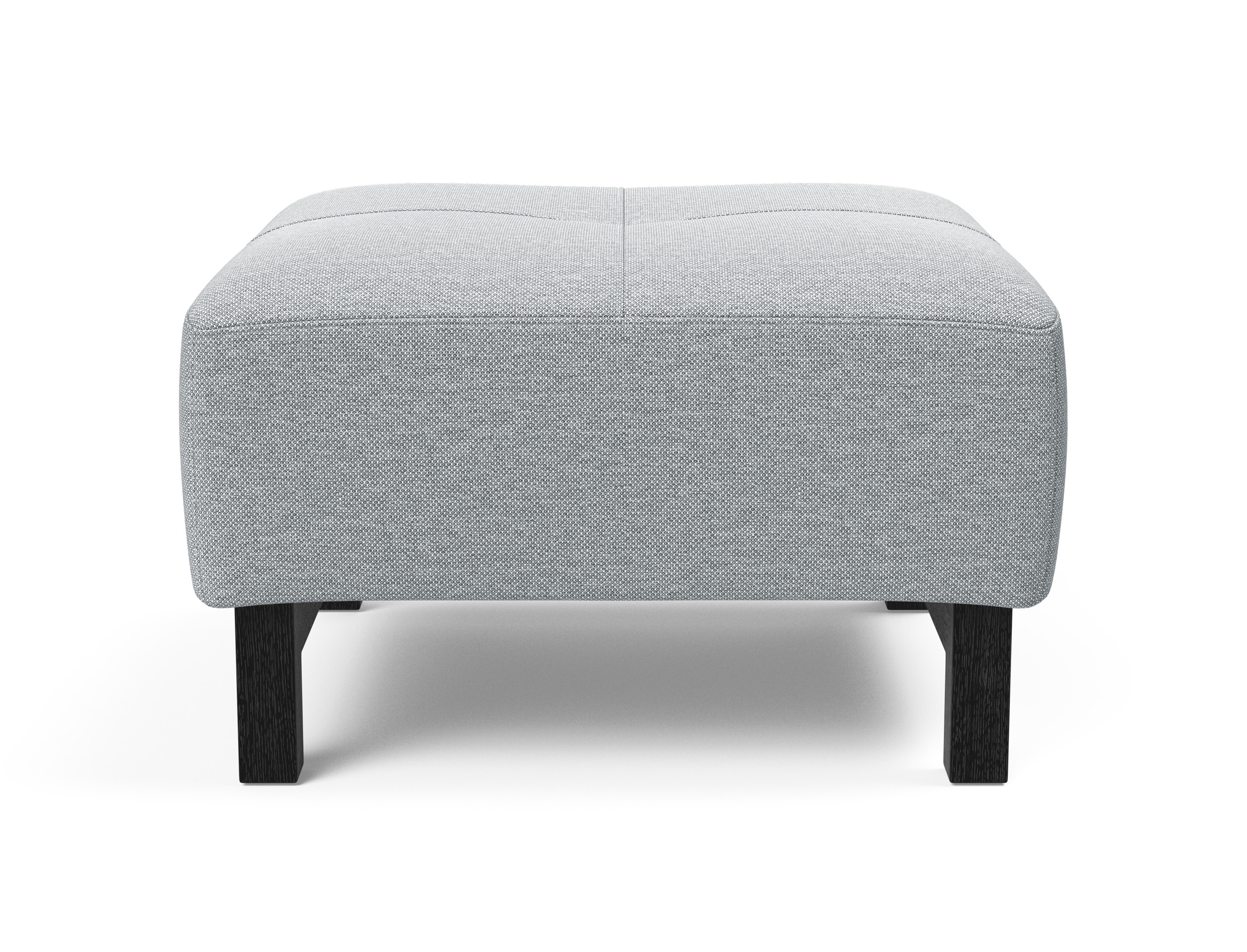 Deluxe Excess Fabric Ottoman w/Wood Legs