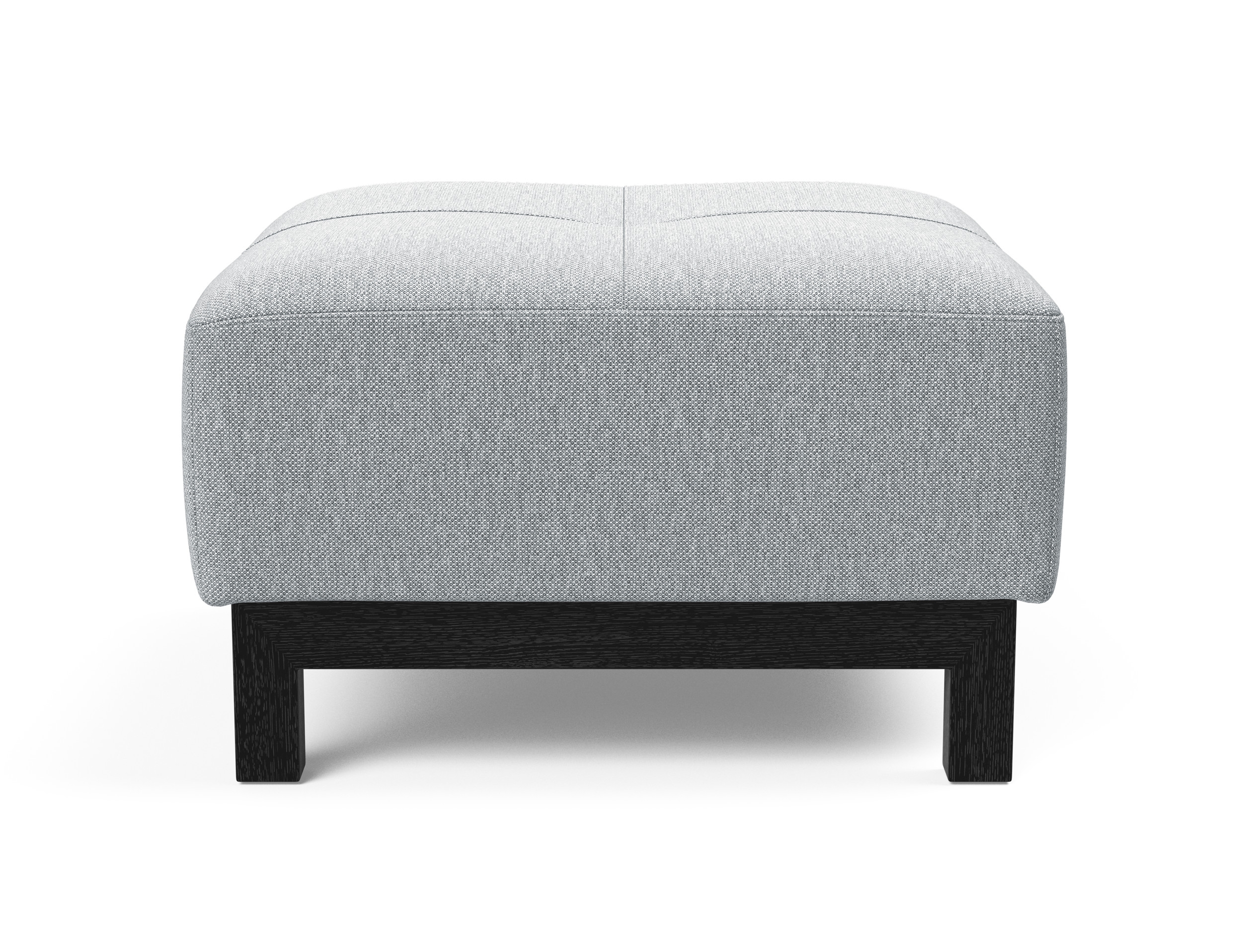 Deluxe Excess Fabric Ottoman w/Wood Legs
