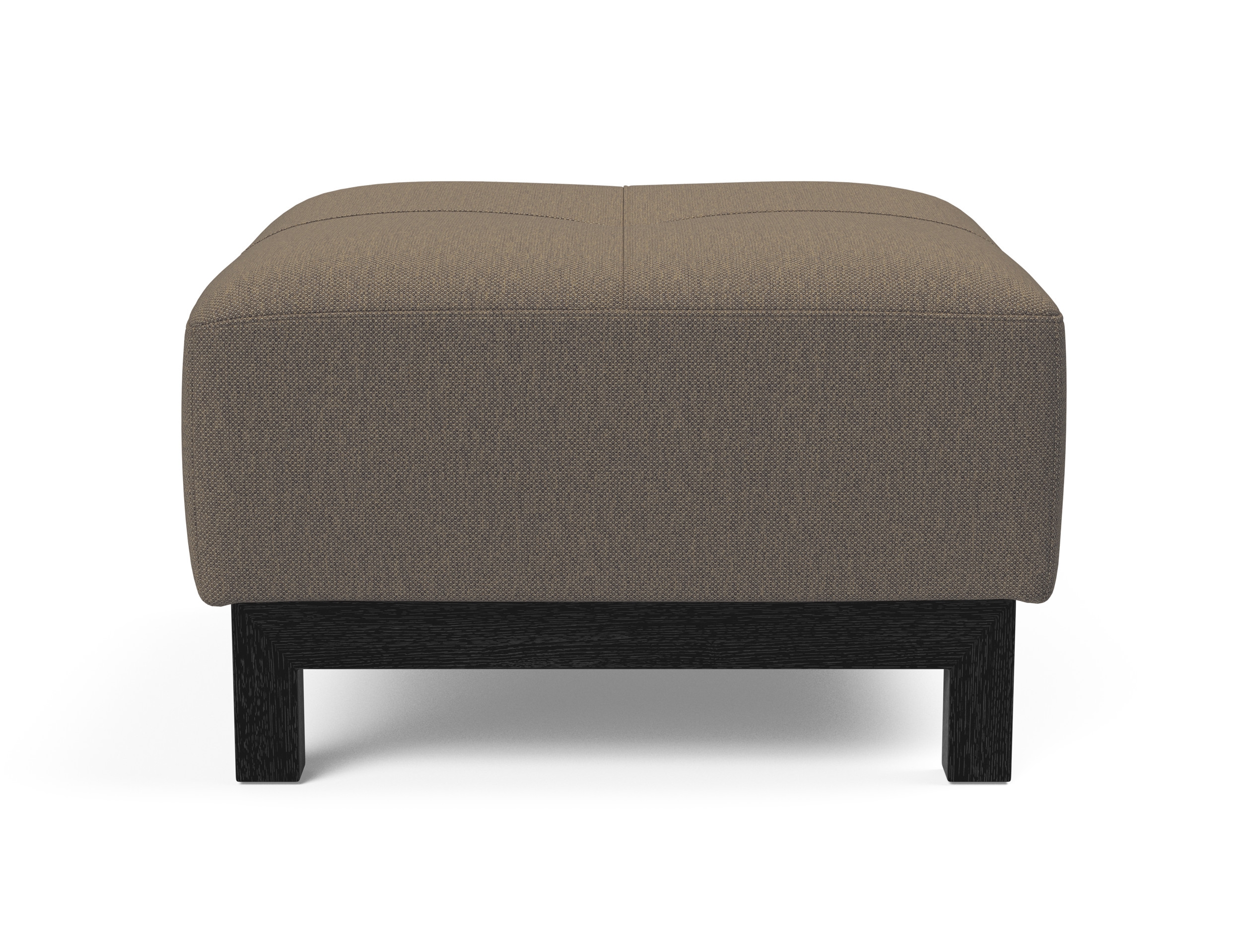 Deluxe Excess Fabric Ottoman w/Wood Legs