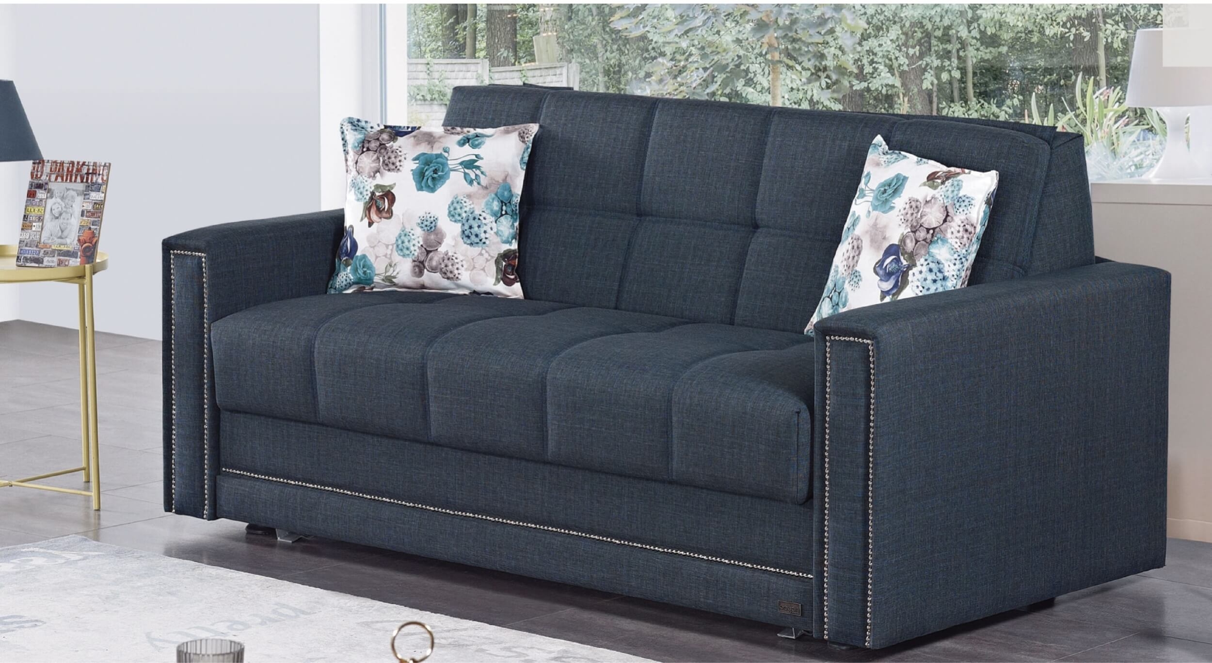 Granada Linen Fabric Pull-Out Sofabed