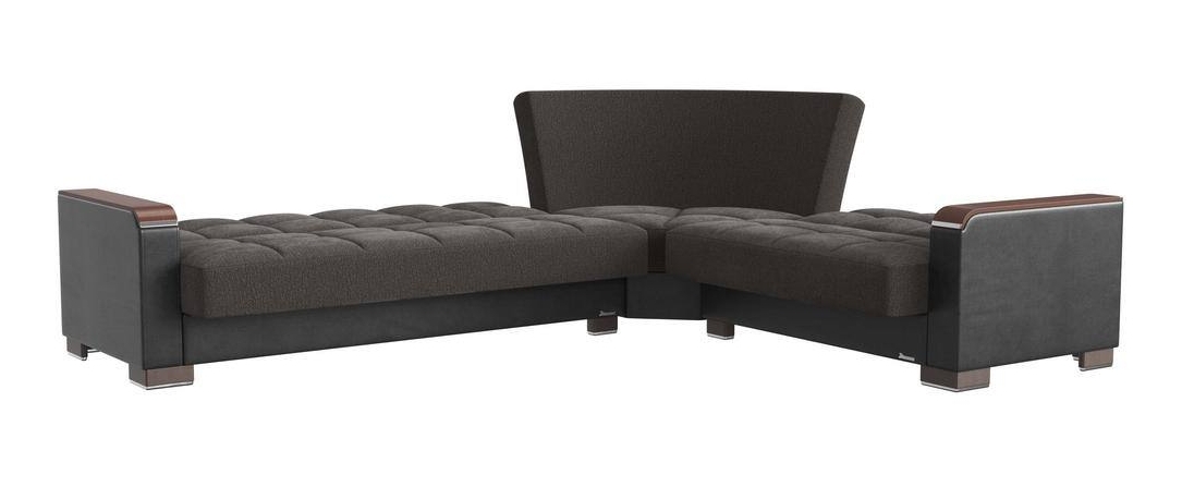 Armada X Fabric/PU Convertible L-Shaped Sectional