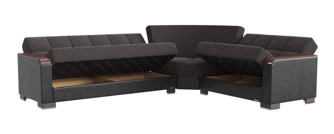 Armada X Fabric/PU Convertible L-Shaped Sectional