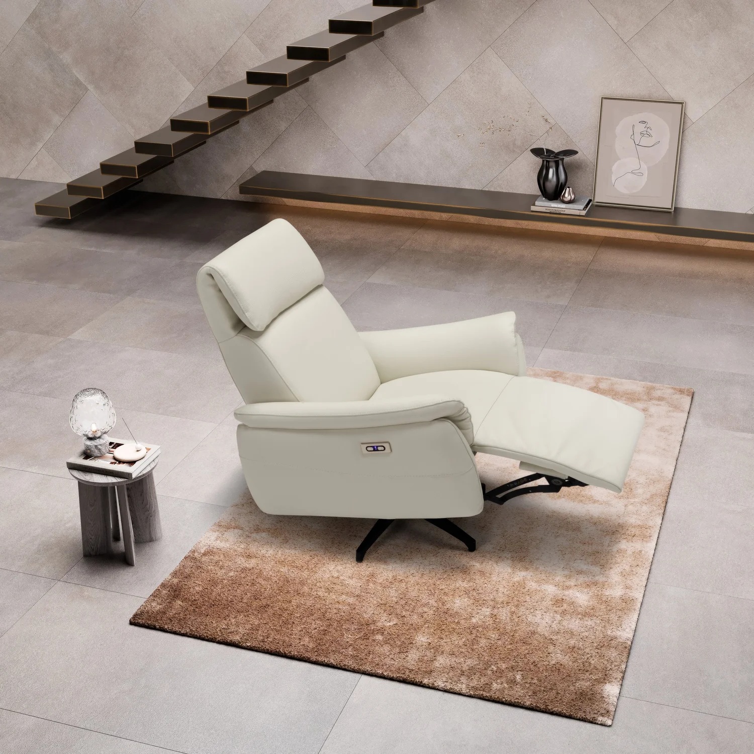 Grazia Leather Power Reclining Armchair
