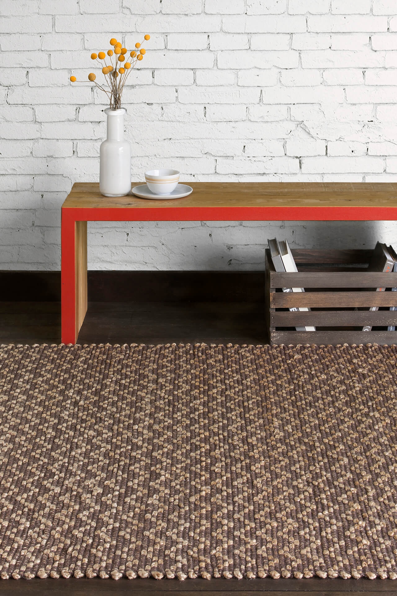 Grecco Jute Rectangular Hand-woven Rug, 5' x 7'6"