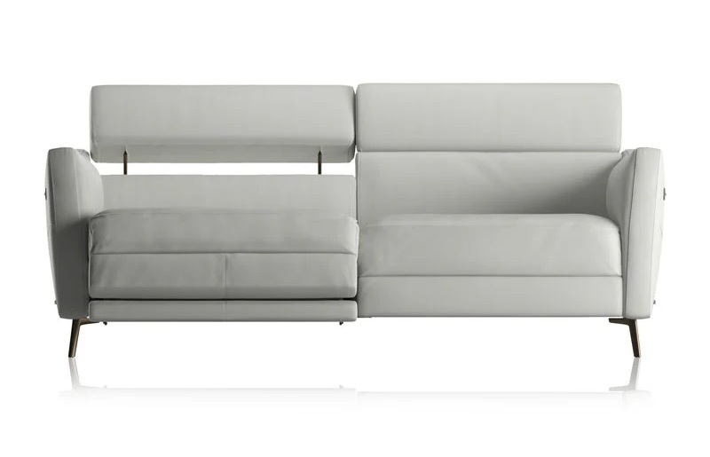 Greg Fabric/Leather Power Recliner Sofa