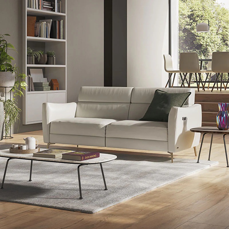 Greg Fabric/Leather Power Reclining Living Room Set