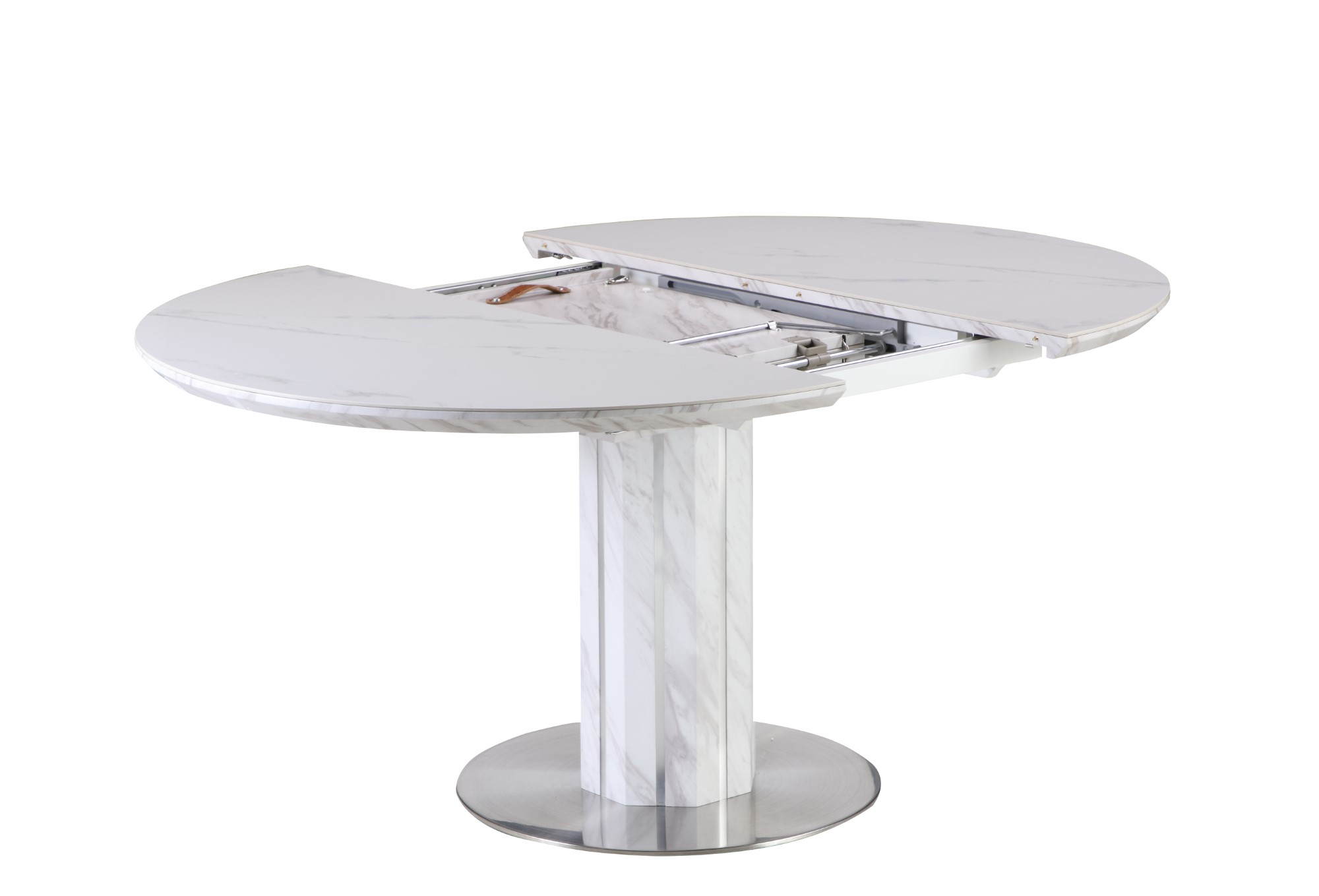 Gretchen Extendable Marbleized Ceramic Dining Table