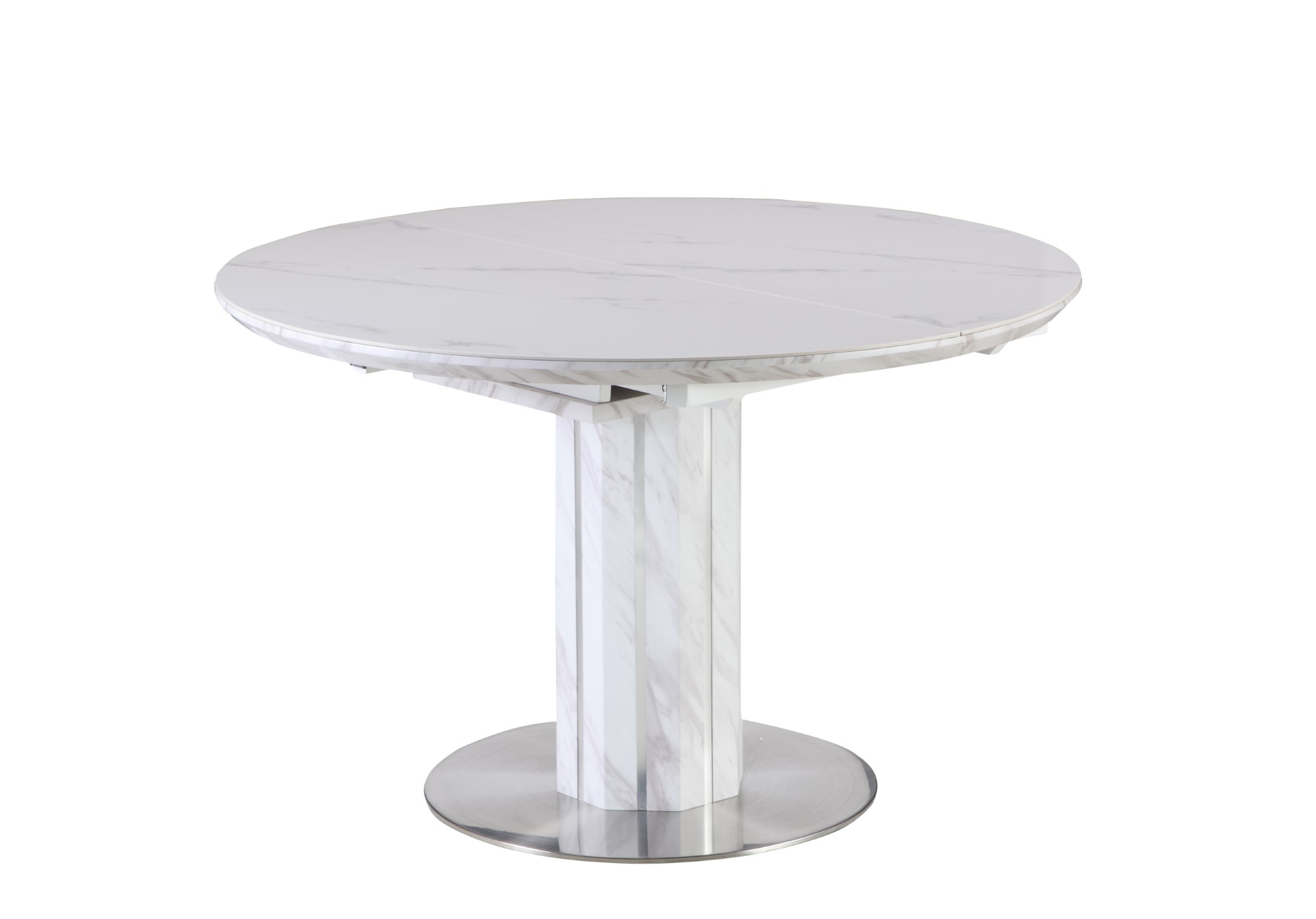 Gretchen Extendable Marbleized Ceramic Dining Table