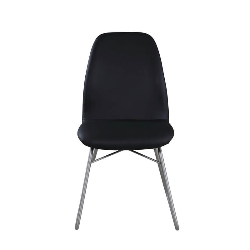 Gretchen Curved Back Sled PU Side Chair