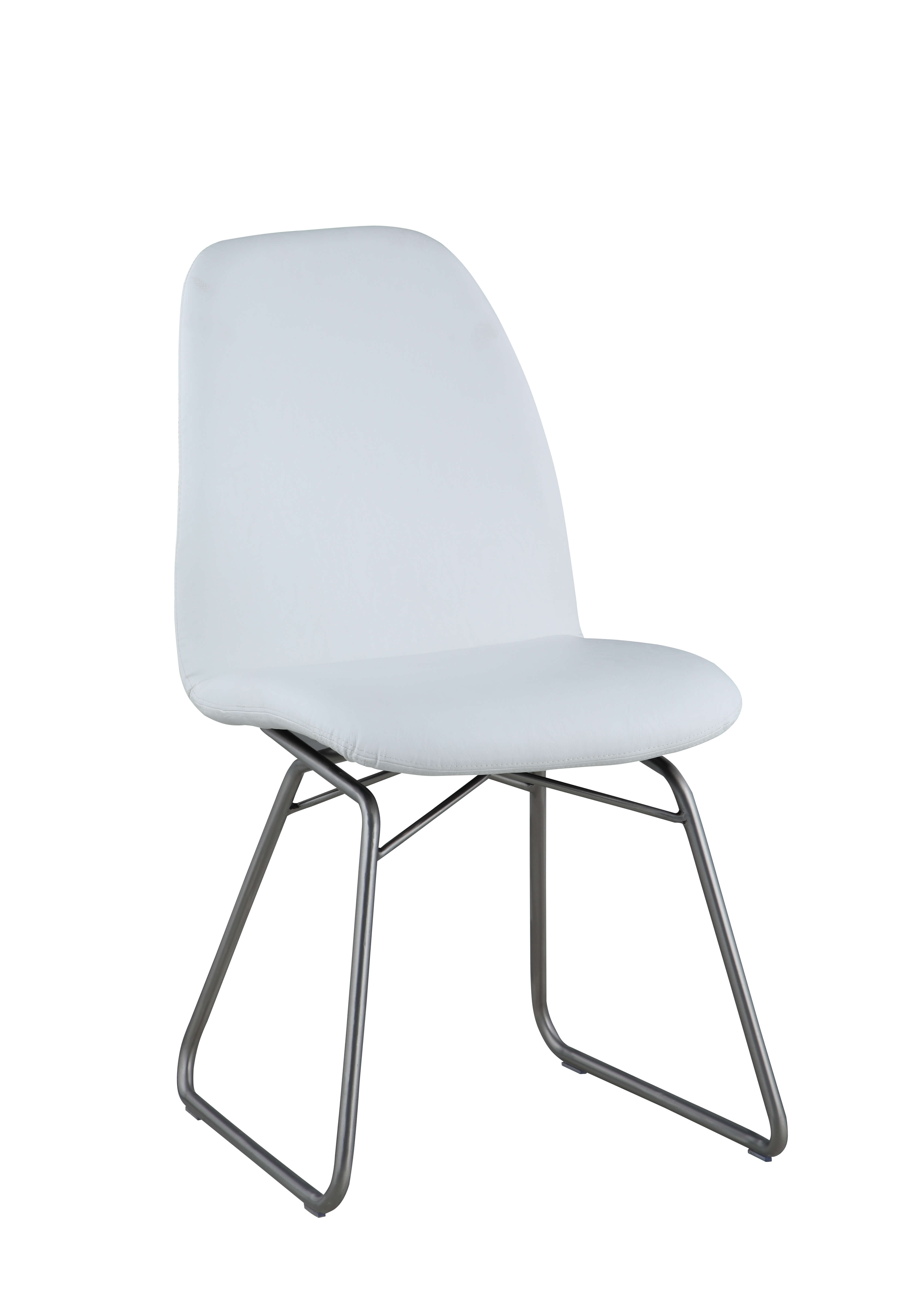 Gretchen Curved Back Sled PU Side Chair