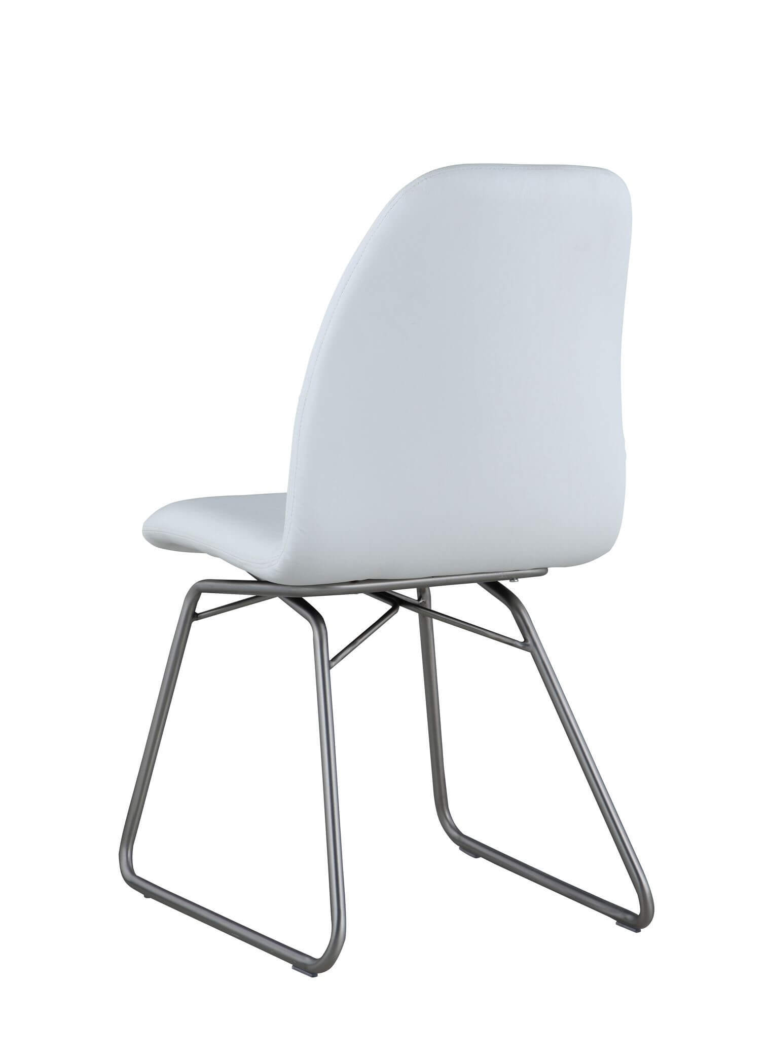 Gretchen Curved Back Sled PU Side Chair
