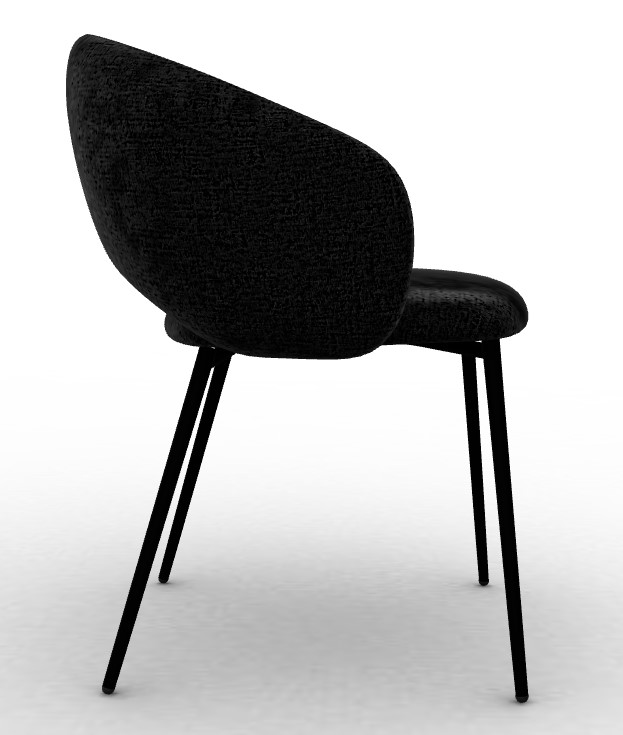 Anime Fabric/Metal Dining Chair
