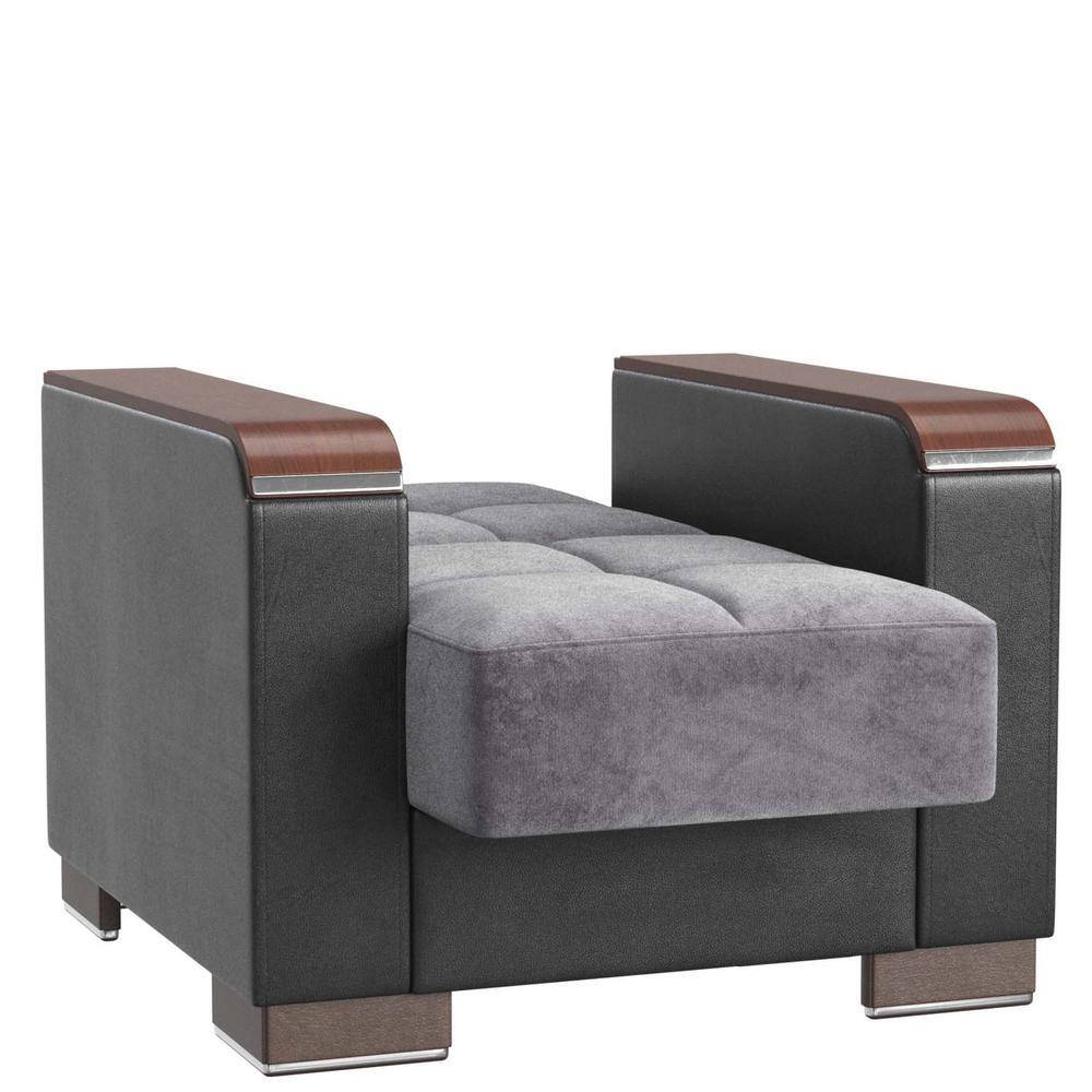 Armada X Fabric/PU Convertible Sleeping Arm Chair