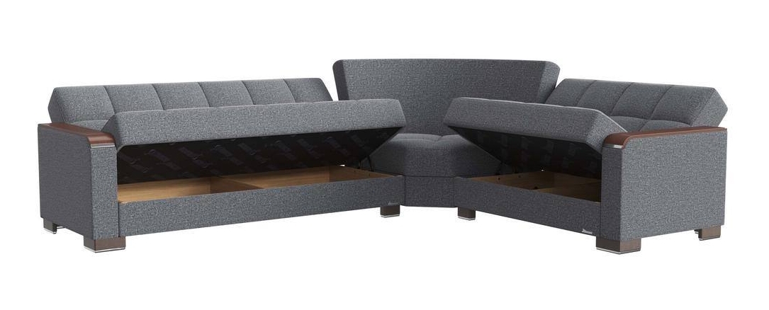 Armada X Fabric Convertible L-Shaped Sectional