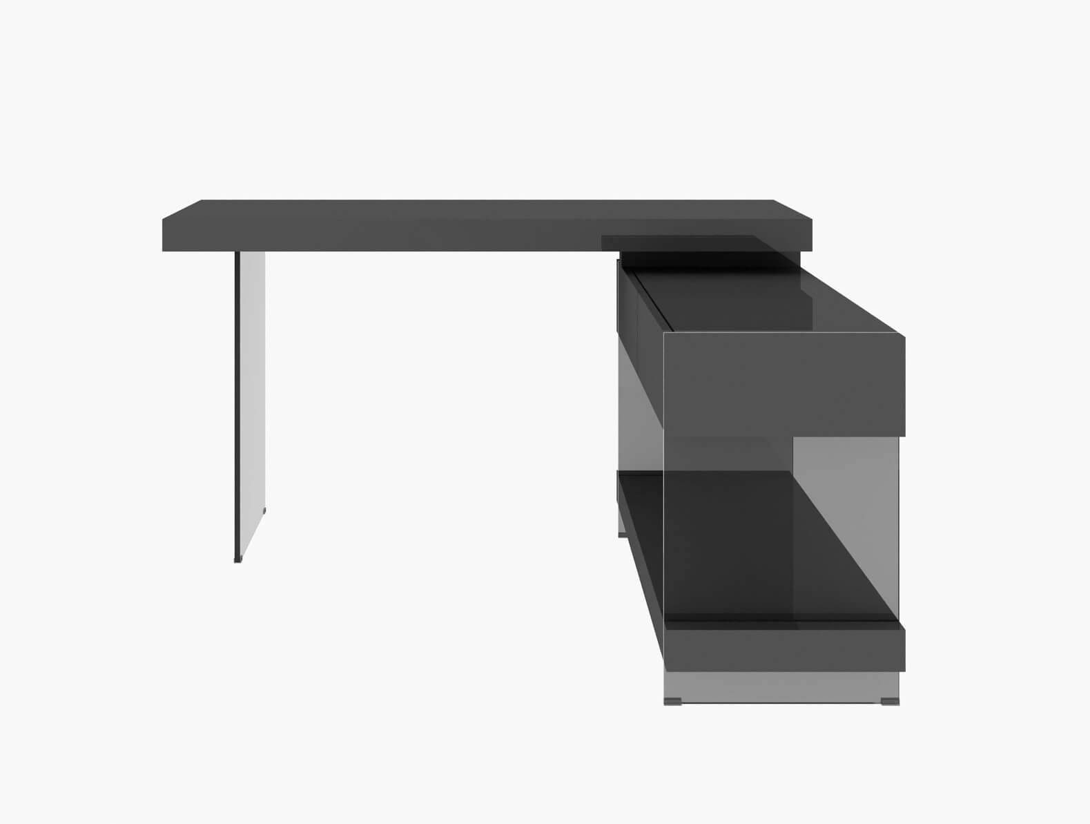 Cloud Modern Office Desk w/Storage Drawers