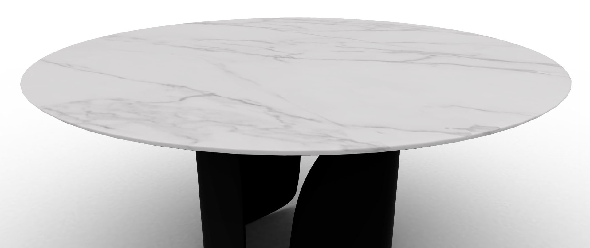 Twins Metal/Ceramic Round Dining Table