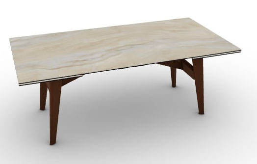 Abrey W78.7"-98.4"-118.1" Ceramic/Wood Customizable Extendable Rectangular Dining Table