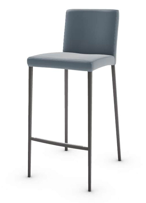 Aida Fabric/Metal Customizable Counter Stool