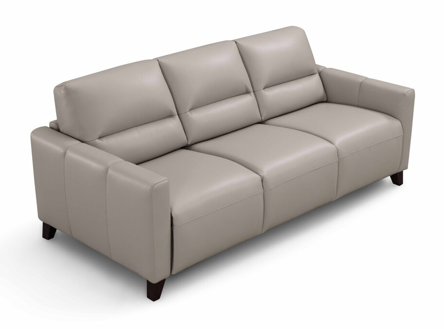 Guily Leather Queen-Sized Leather Sofabed with One-Handed Operation