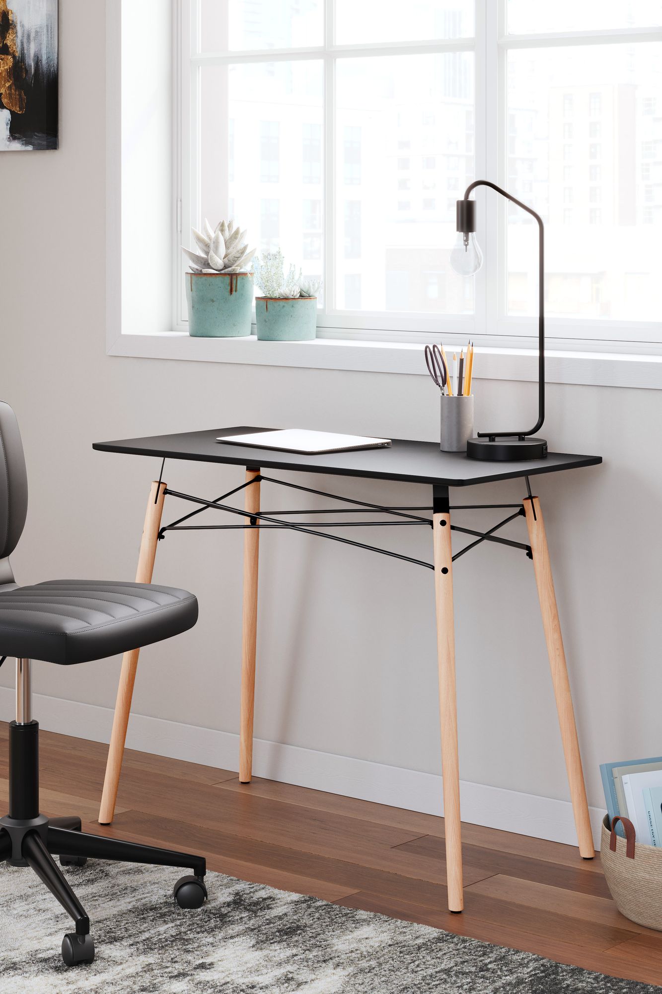 Jaspeni Wood Home Office Desk