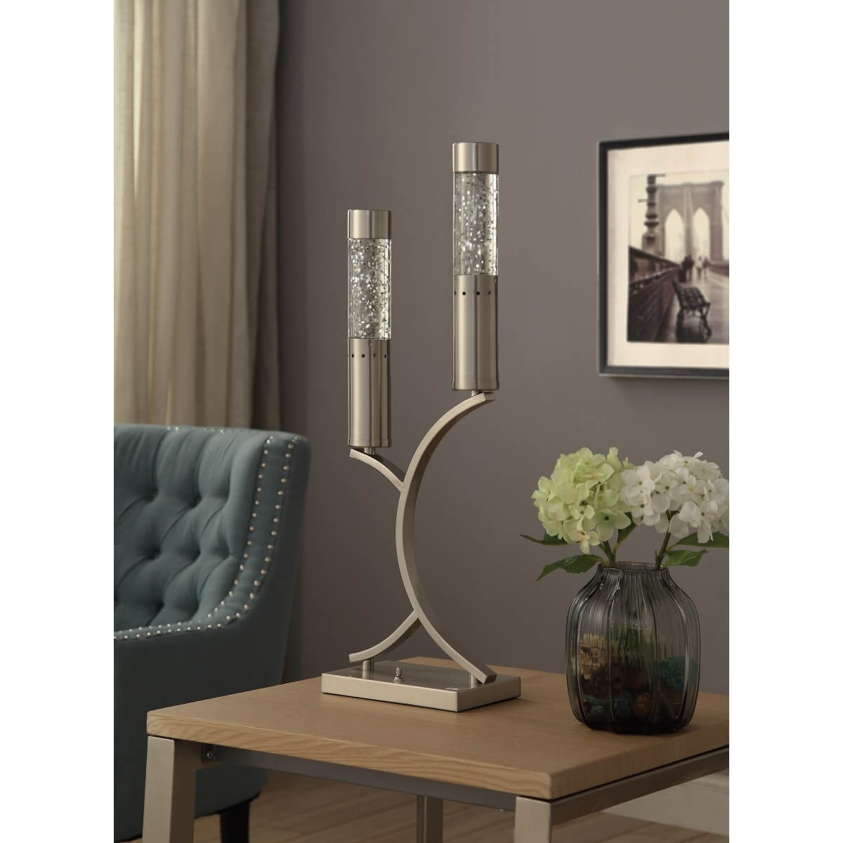 Annalina Metal/Glass Table Lamp by Homelegance