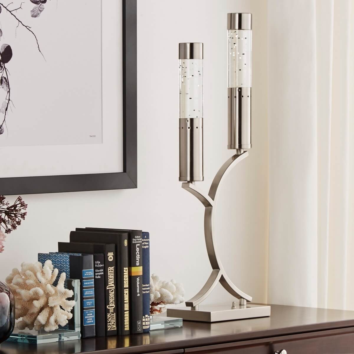 Annalina Metal/Glass Table Lamp by Homelegance