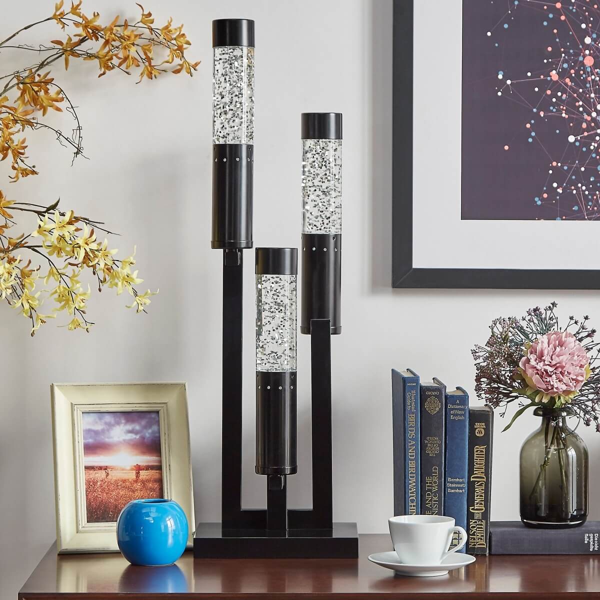 Eleena Metal/Glass Table Lamp by Homelegance