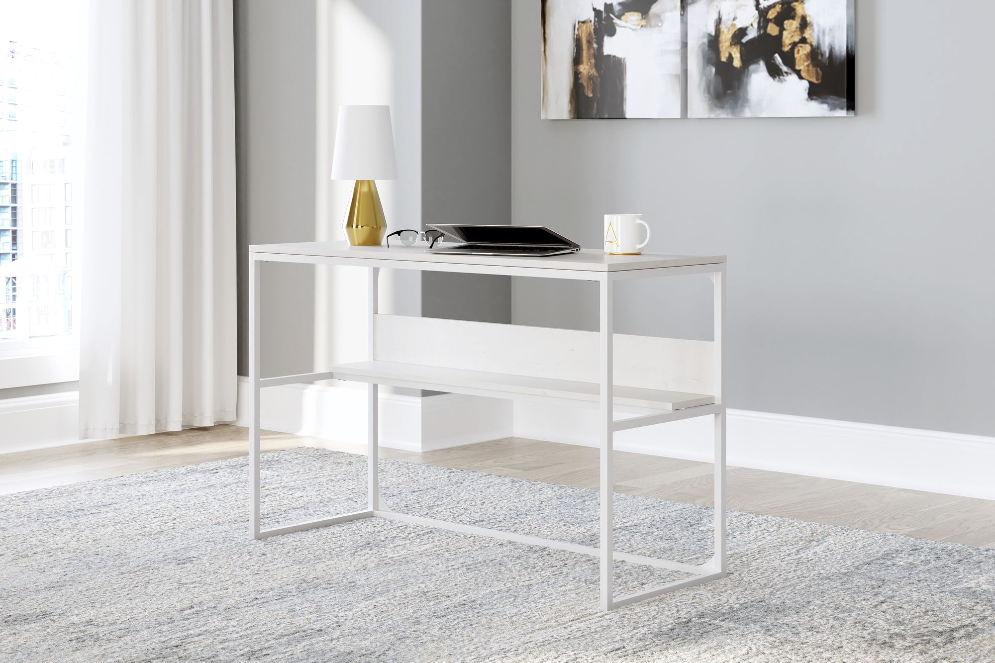 Deznee Wood/Melamine Home Office Desk