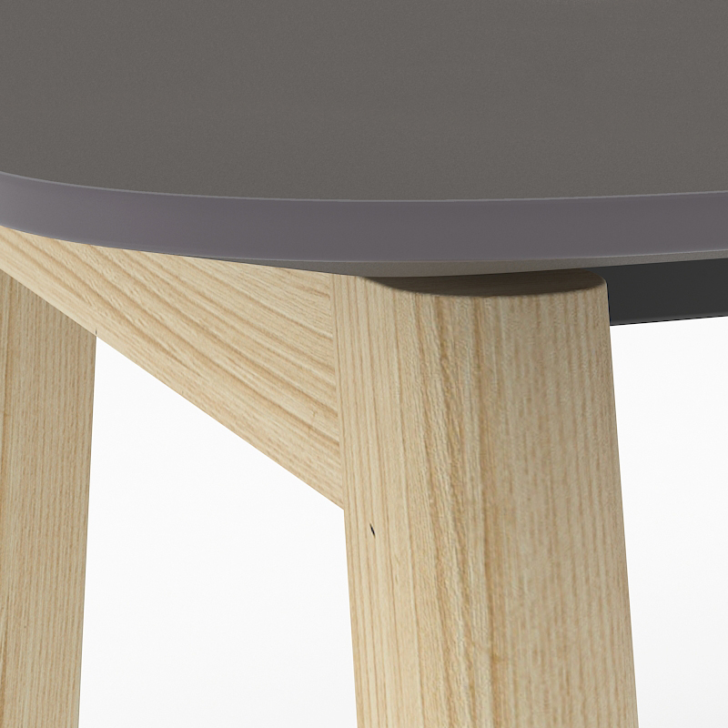 Nova Wood HPL D27.6" Office Single Desk w/Grommet