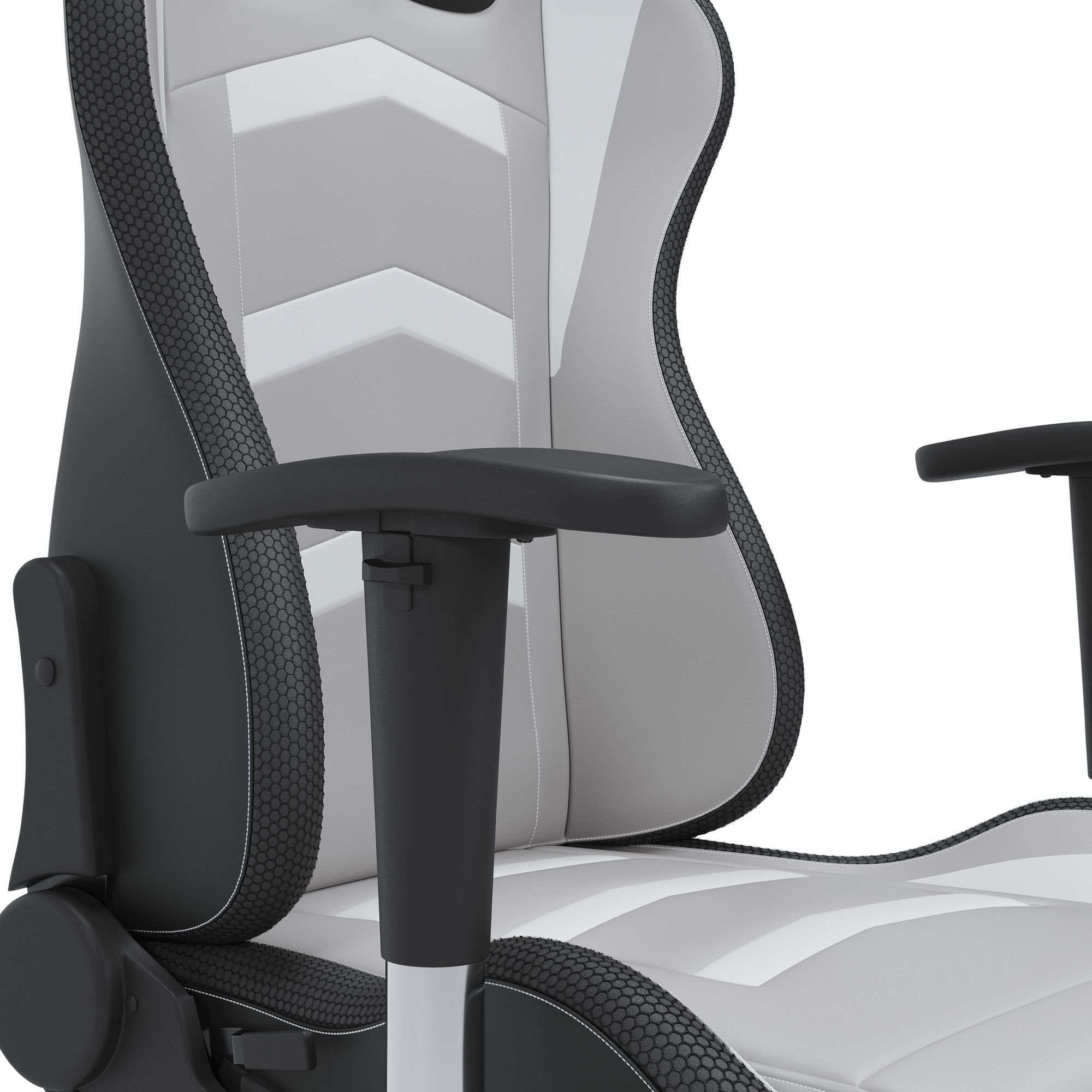 Lynxtyn Steel/Faux Leather Home Office Swivel Desk Chair