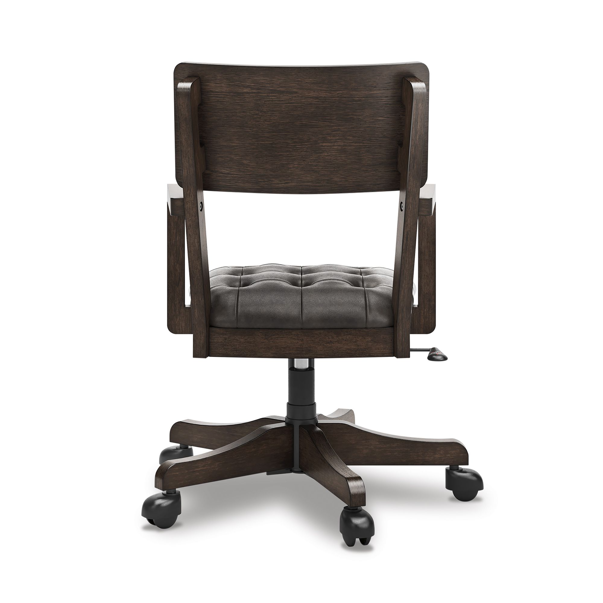 Breckington Wood/Faux Leather Home Office Desk Chair