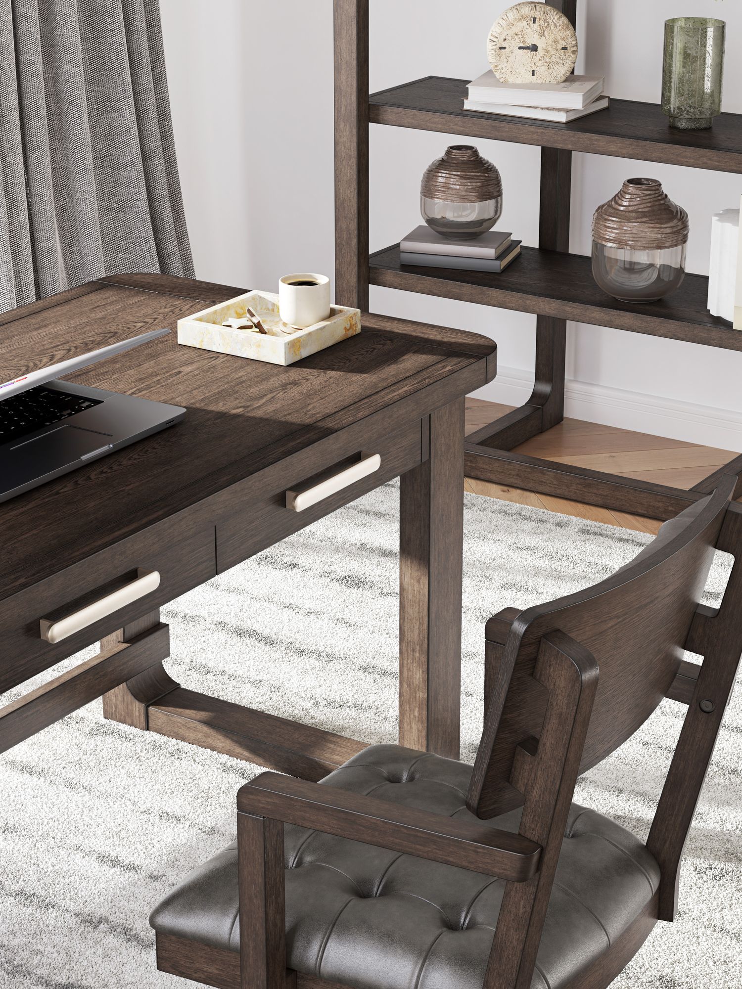 Breckington Wood/MDF Home Office Desk