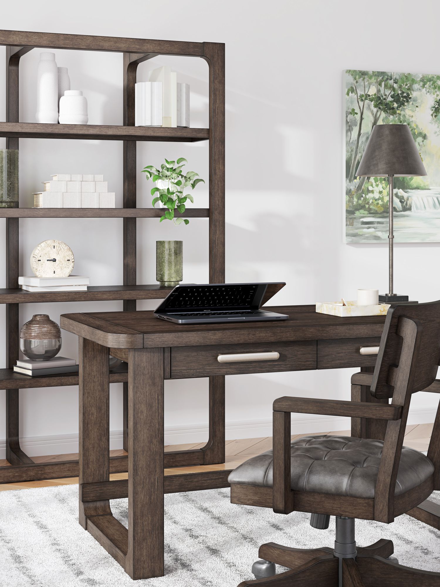 Breckington Wood/MDF Home Office Desk