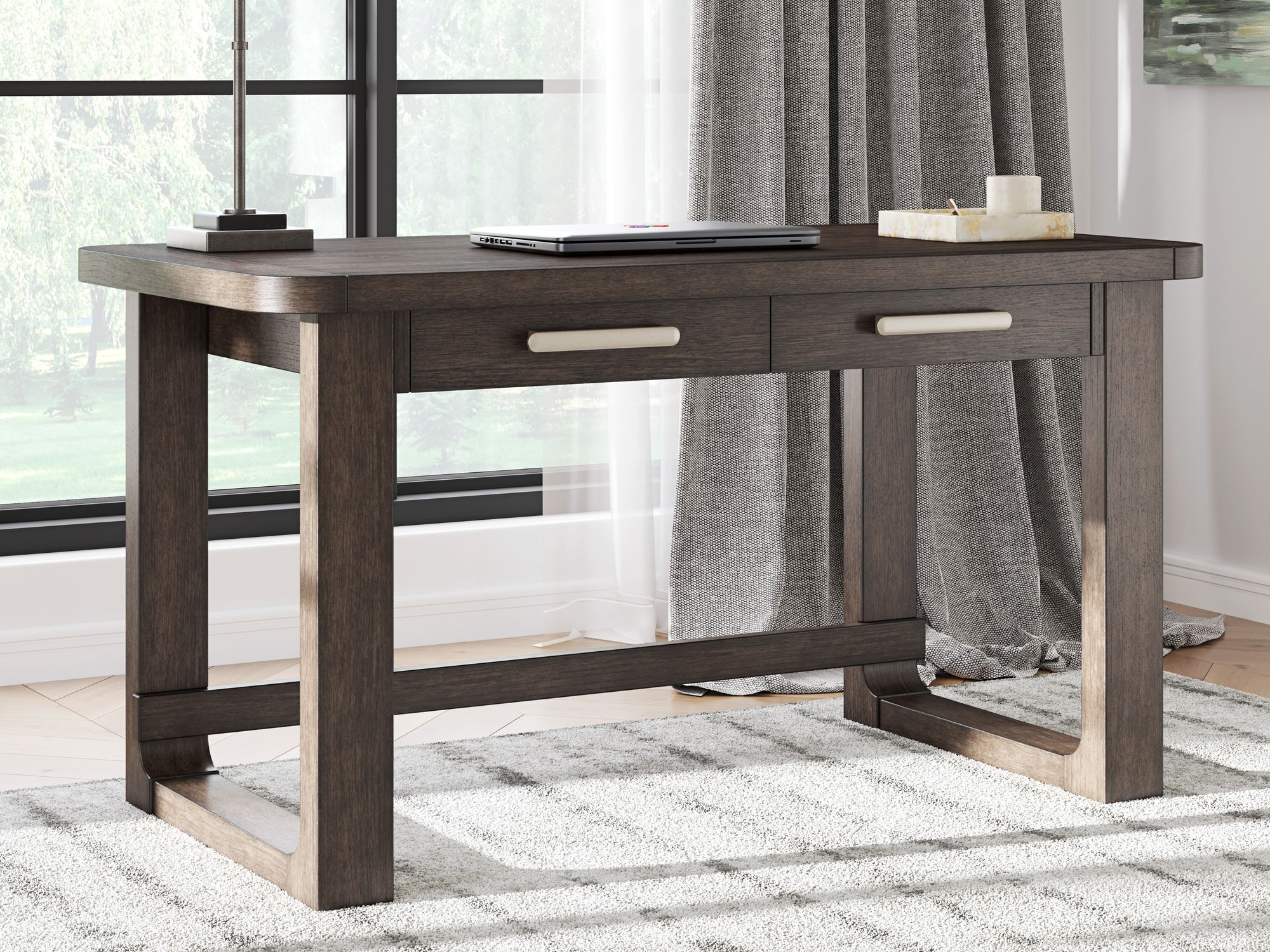 Breckington Wood/MDF Home Office Desk