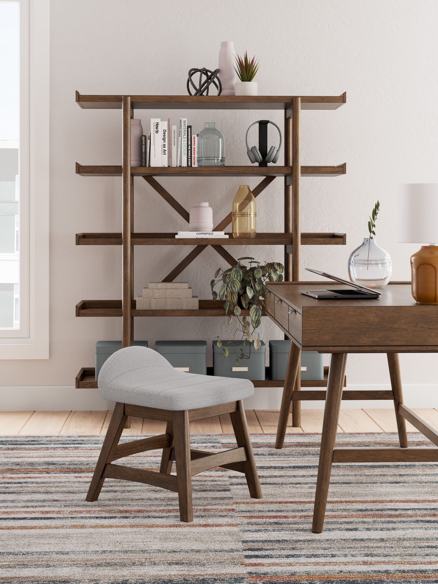Lyncott Wood/MDF Home Office Desk